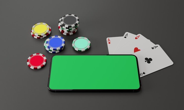 Live dealer studio broadcast with promotional banner overlay